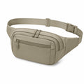 G¨¹rteltasche 32 x 8 x 15 cm aus Kunstfaser Taupe mit Rei?verschluss f¨¹r Alltag