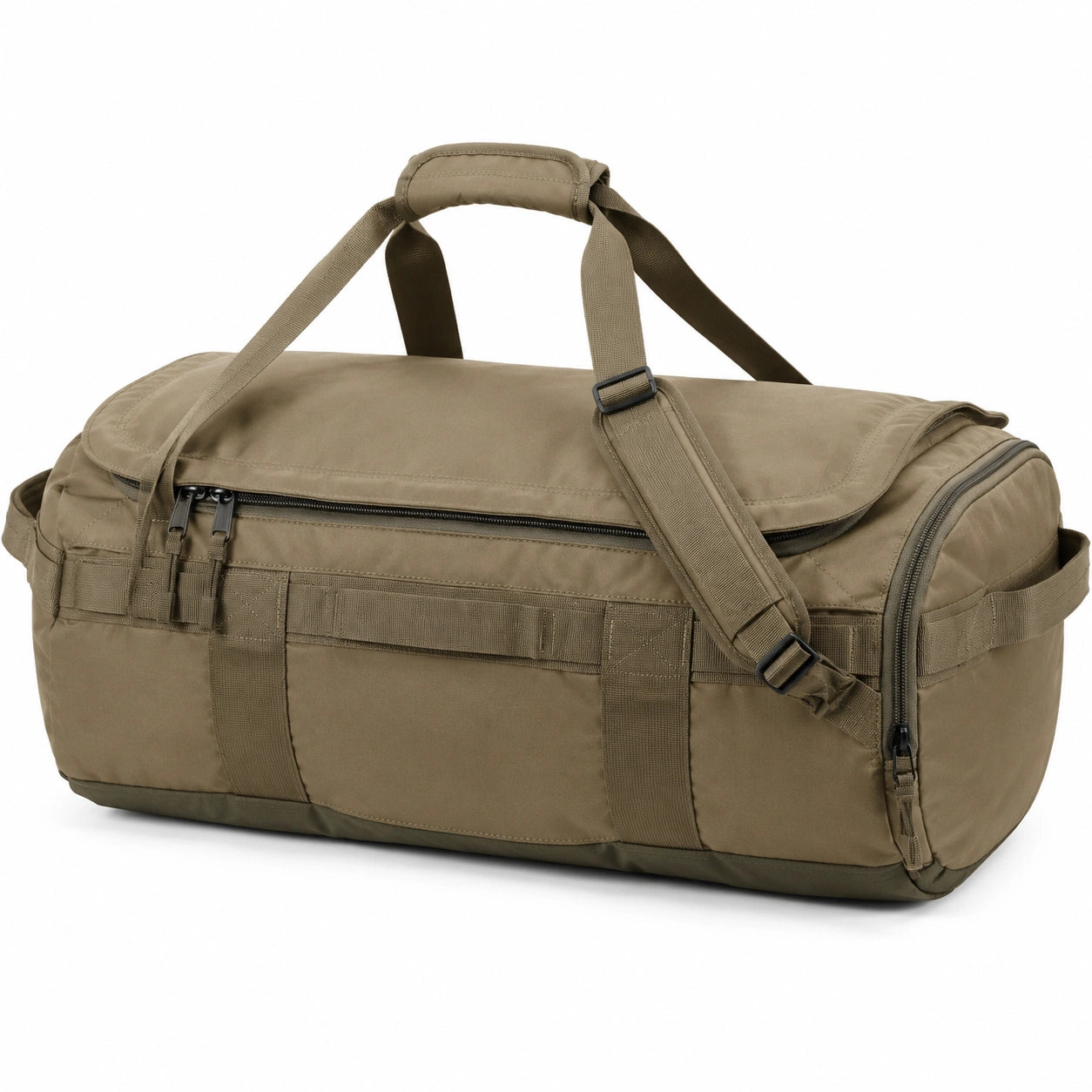 Reisetasche 55 x 28 x 28 cm olivgr¨¹nes Synthetikgewebe mit Schultergurt und Rei?verschluss