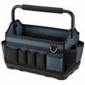 Werkzeugtasche 40 cm Polyester Blau Schwarz mit Tragegriff und Au?enf?chern